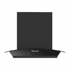 Butterfly 60 cm CH 604 Black Matte Finish Curve Chimney
