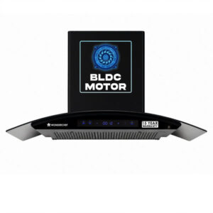 Wonderchef Ultra Curve 90cm Filterless Auto-clean Chimney Black